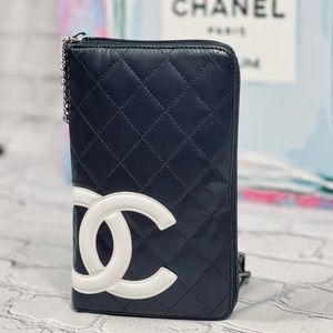 Chanel Cambon Zip Wallet clutch - good used condition